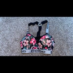 Bebe floral print bra